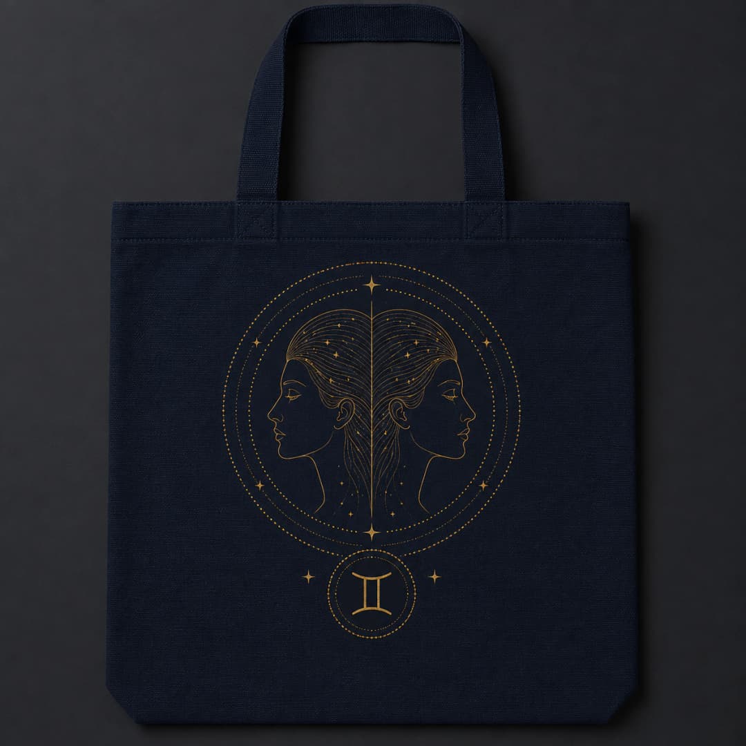 Gemini — Twin Faces Tote